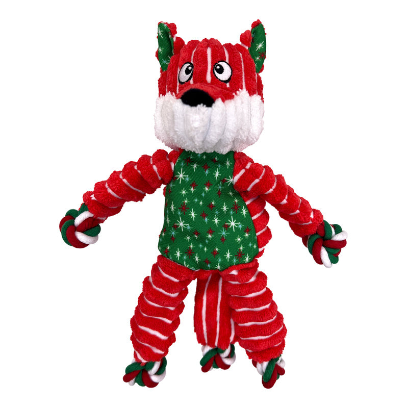 KONG Holiday Floppy Knots Fox Small Medium