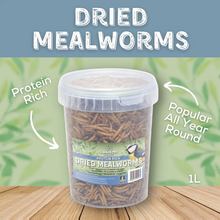 Load image into Gallery viewer, Copdock Mill Dried Mealworms Tubs 1kg
