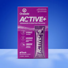 Load image into Gallery viewer, Oralade Active+ Duck Liquid Concentrate 7x50ml Rehydration Sachets
