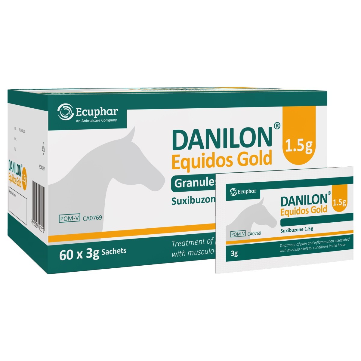 Danilon Equidos Gold 3g x 60 Horse Pain Relief Sachets
