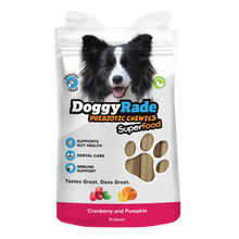 Load image into Gallery viewer, DoggyRade Dog Treats Prebiotic Superfood Chewies Various Flavours 
