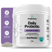 Load image into Gallery viewer, ProBioPets Daily Probiotic Joint &amp; Muscle Powder 100g
