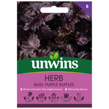 Load image into Gallery viewer, Herb Basil Purple Ruffles
