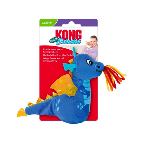 KONG Enchanted Dragon Cat Play Toy with Catnip