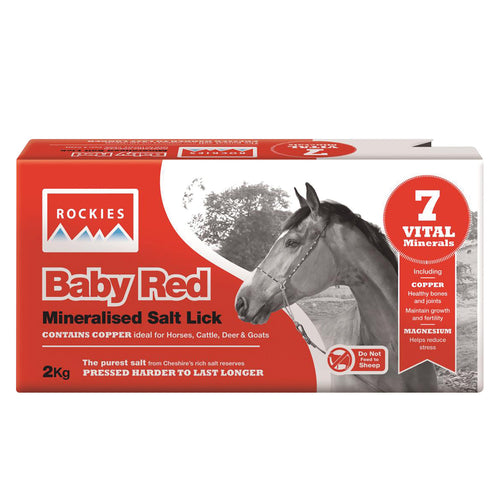 Rockies Baby Red Salt Lick 10 X 2 KG