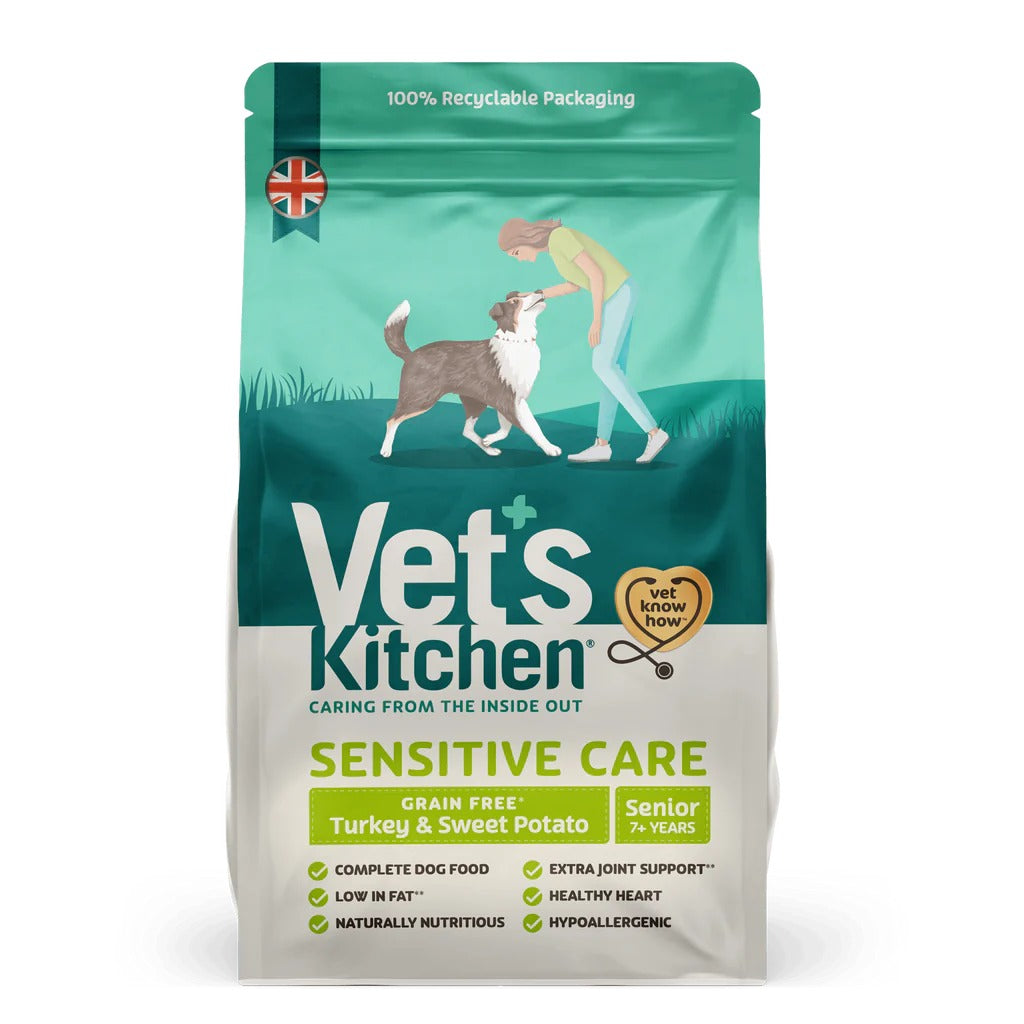 Vet's Kitchen Sensitive Care Grain Free Dog Food - Turkey & Sweet Potato