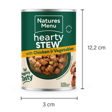 Load image into Gallery viewer, Natures Menu Hearty Stew Chicken and Vegetable Can 415g x 12
