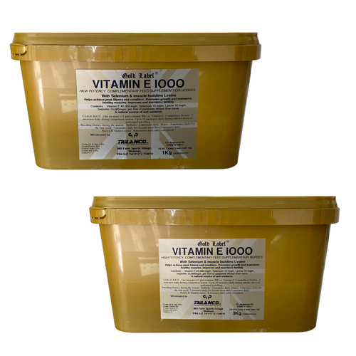 Gold Label Vitamin E 1000 For Horses - 1kg 