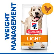 Load image into Gallery viewer, Hill&#39;s Science Plan Adult Light Large Breed Dry Dog Food Chicken Flavour 14kg
