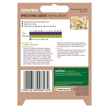 Load image into Gallery viewer, Sprouting Seeds Mung Bean
