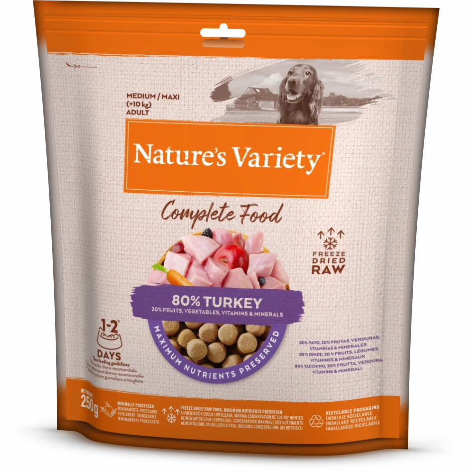 Nature's Variety Complete Freeze Dried Food For Adult Dogs Various Flavours