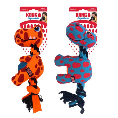 KONG Signature Dynos Dog Toy Assorted Medium