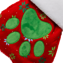 Load image into Gallery viewer, KONG Holiday Stocking Paw Red Large
