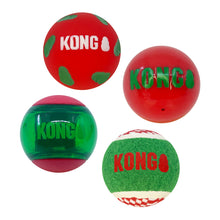 Load image into Gallery viewer, KONG Holiday Occasions Balls 4 Pack Medium

