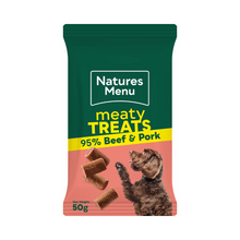 Load image into Gallery viewer, Natures Menu Real Meat Dog Treats 12X50g
