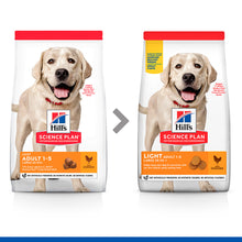 Load image into Gallery viewer, Hill&#39;s Science Plan Adult Light Large Breed Dry Dog Food Chicken Flavour 14kg
