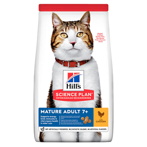 Hill's Science Plan Mature Adult Dry Cat Food Chicken Flavour 10kg