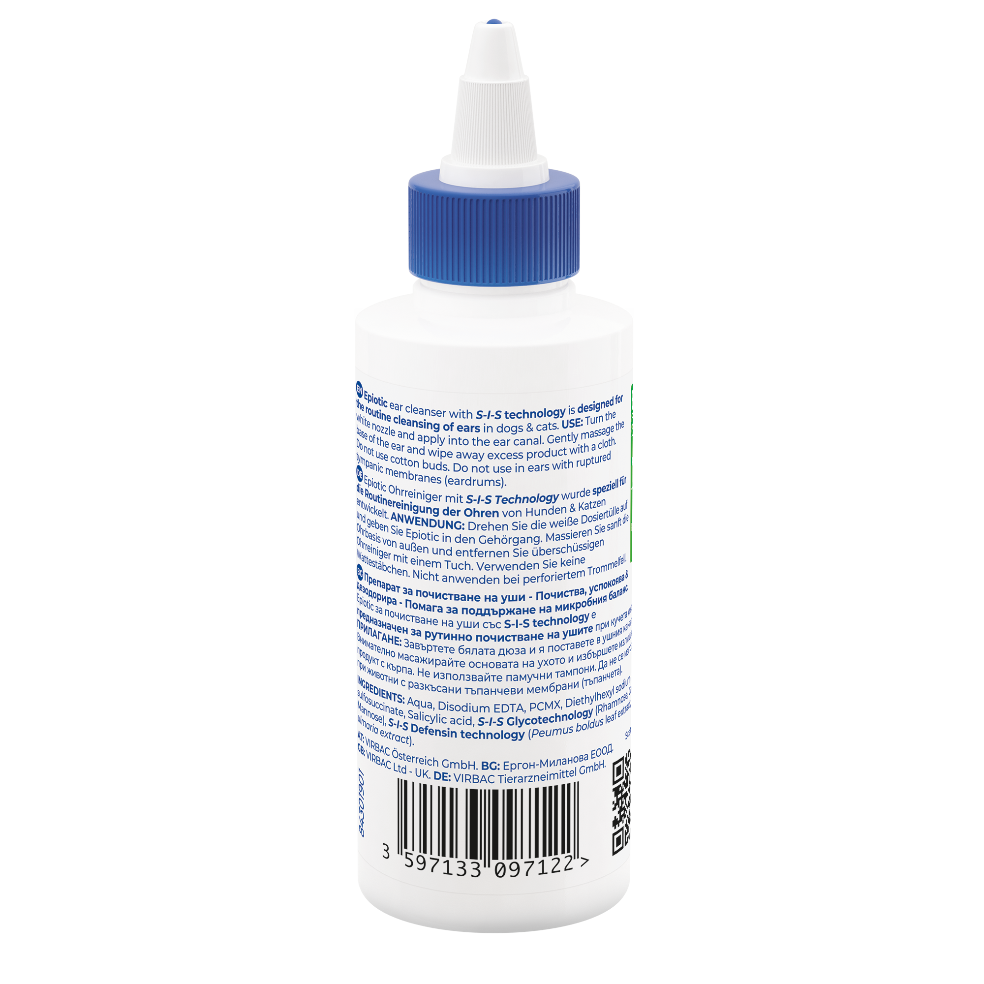 Epiotic ear shop cleanser