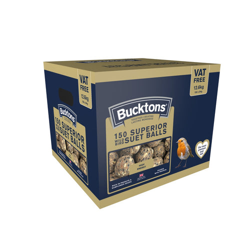 Bucktons 150 Superior Wild Bird Suet Balls 