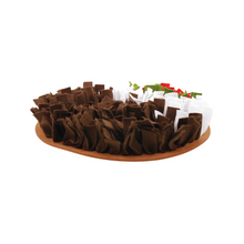 Load image into Gallery viewer, Cupid &amp; Comet Christmas Pudding Snuffle Forage Mat for Dogs, Cats, Rabbits, Rodents and Ferrets
