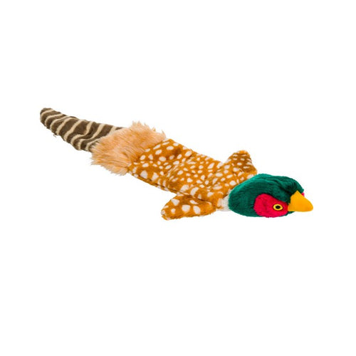 House of Paws Plush Pheasant Multi Squeaker Dog Toy