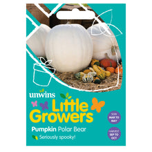 Load image into Gallery viewer, Little Growers Pumpkin Polar Bear
