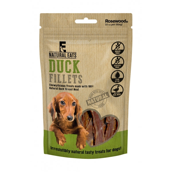 Natural Eats Duck Fillets For Dogs - Various Sizes 