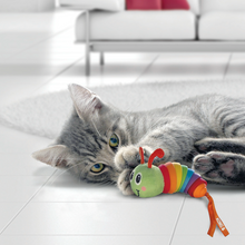 Load image into Gallery viewer, KONG Bat-A-Bout Clackz Caterpillar Cat Toy
