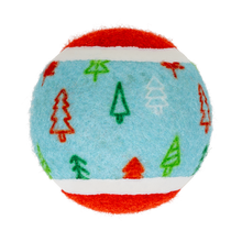 Load image into Gallery viewer, KONG Holiday SqueakAir Tennis Balls 6 Pack Medium
