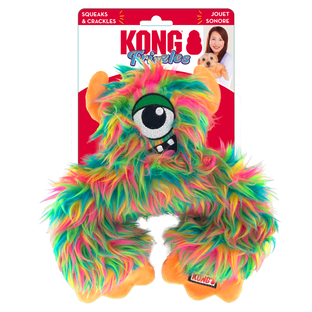 KONG Frizzle Frazzle, Razzel and Zazzle Dog Toy