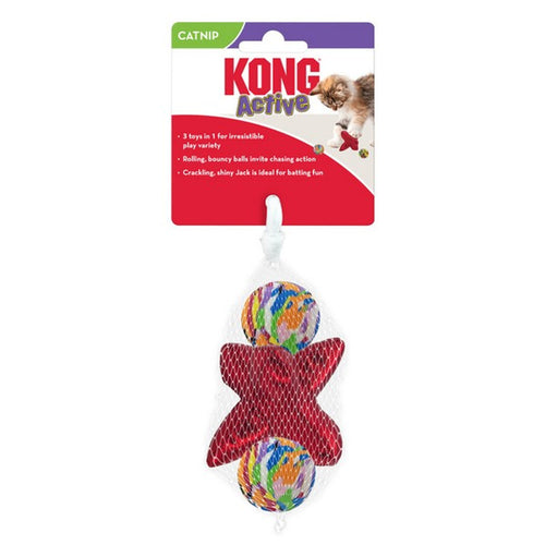 KONG Cat Active Jacks 3 Pack with Catnip