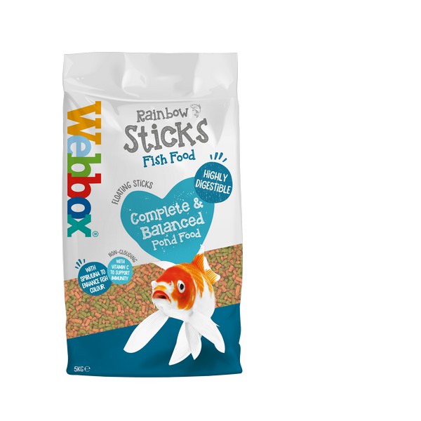 Webbox Rainbow Mixed Pond Sticks 5kg