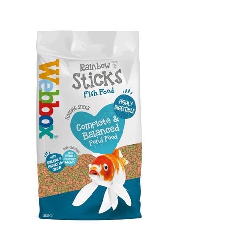 Webbox Rainbow Mixed Pond Sticks 5kg