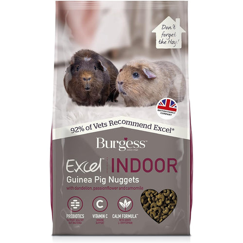 Burgess Excel Indoor Guinea Pig Food Nuggets 1.5kg
