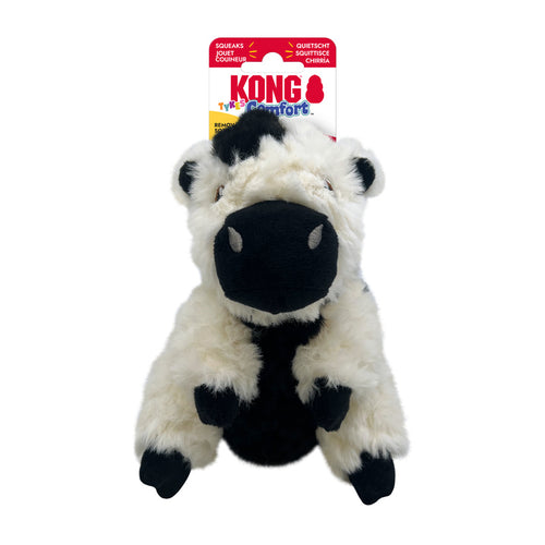 KONG Comfort Tykes Cow Small Dog Toy