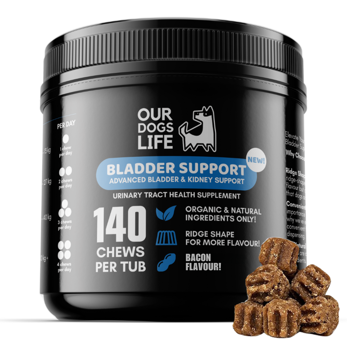 Our Dogs Life Advanced Bladder & Kidney Support - 140 Chews