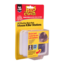 Load image into Gallery viewer, The Big Cheese Ready-Baited Mouse Killer Station Twinpack
