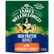 Load image into Gallery viewer, James Wellbeloved Dog Food Adult High Protein Chicken &amp; Turkey 1.4kg
