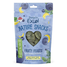 Load image into Gallery viewer, Burgess Excel Fruity Feasts Rabbit Treats Banana &amp; Blueberry 60g
