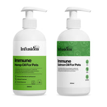 Load image into Gallery viewer, Infusions Immune Salmon/Hemp Oil For Cats &amp; Dogs 300ml
