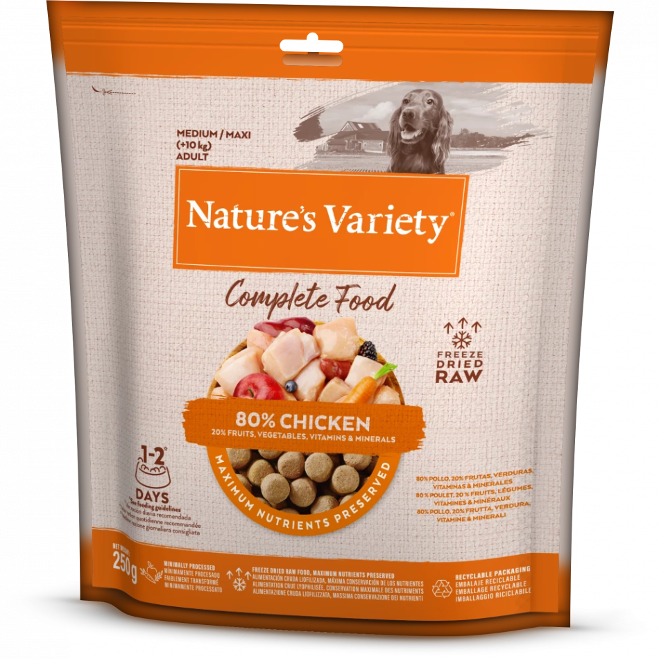 Nature's Variety Complete Freeze Dried Food For Adult Dogs Various Flavours
