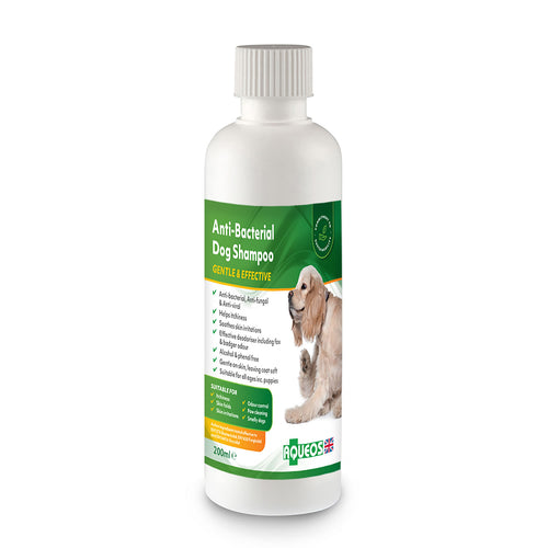 Aqueos Anti-Bacterial Dog Shampoo 200ml