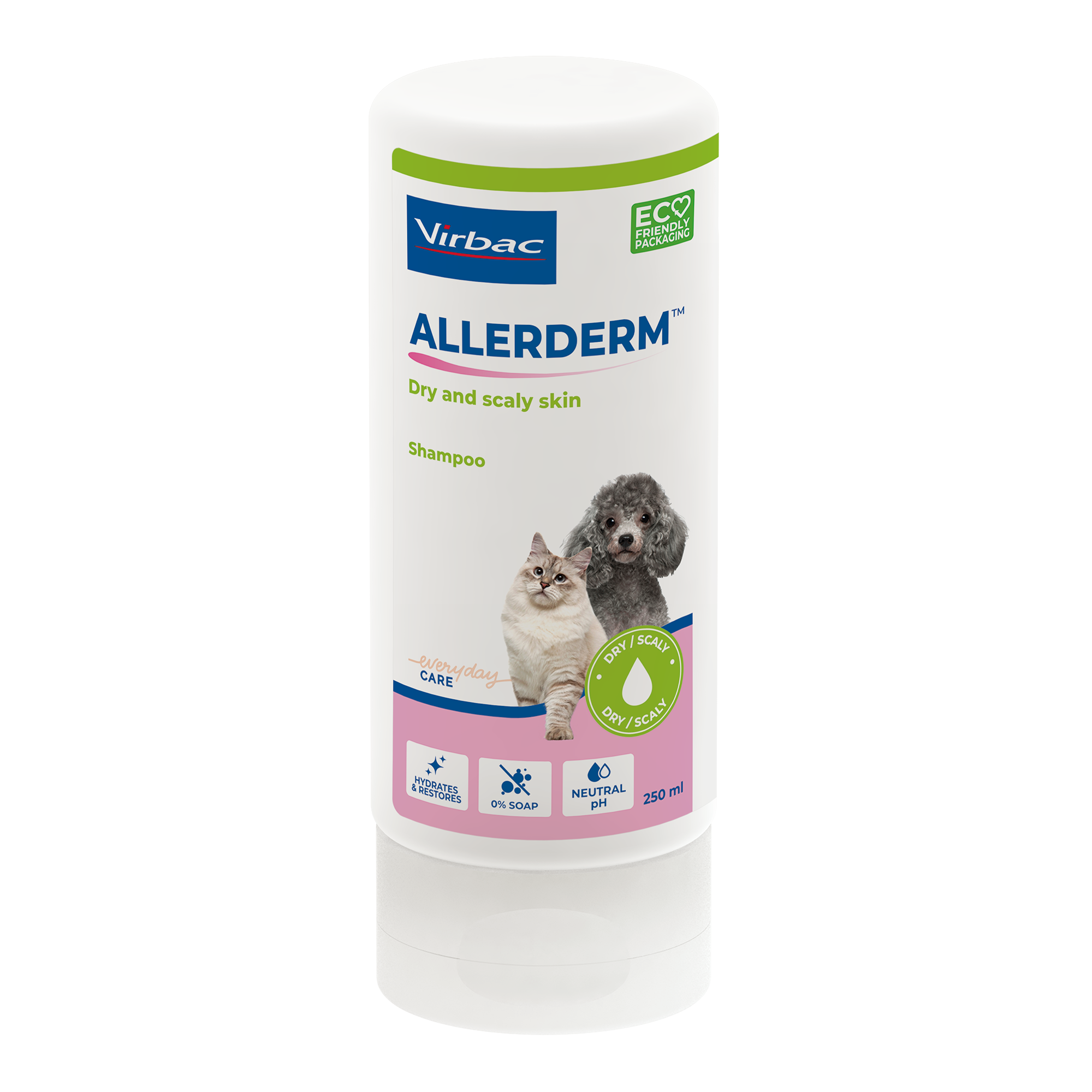 Virbac Allerderm Dry/Scaly Skin Shampoo For Cats & Dogs 250ml