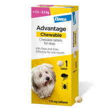 Load image into Gallery viewer, Elanco Advantage Chewable Flea and Tick Protection
