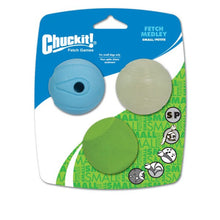 Load image into Gallery viewer, Chuckit! Fetch Medley 3 Pack Assorted Small 4.8cm
