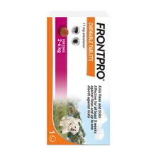 Load image into Gallery viewer, FRONTPRO® Chewable Tablets Flea &amp; Tick Treatment for Dogs 1 Tablet
