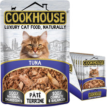 Load image into Gallery viewer, COOKHOUSE 100% Natural &amp; Complete Luxury Wet Cat Food  18 x 70g -Pate
