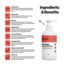 Load image into Gallery viewer, Infusions Recovery Salmon/Hemp Oil For Cats &amp; Dogs 300ml
