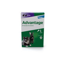 Load image into Gallery viewer, Advantage Spot On Flea Treatment (4 Pack) for Cats, Dogs &amp; Rabbits
