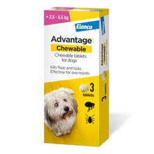 Load image into Gallery viewer, Elanco Advantage Chewable Flea and Tick Protection
